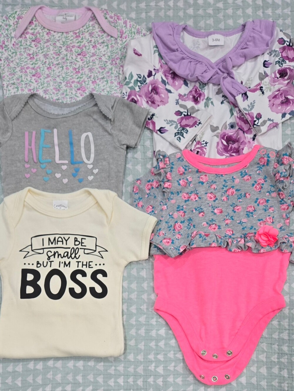 5pc Bodysuit Bundle - 3-6M